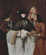 Pietro Longhi Die Wahrsagerin oil painting reproduction